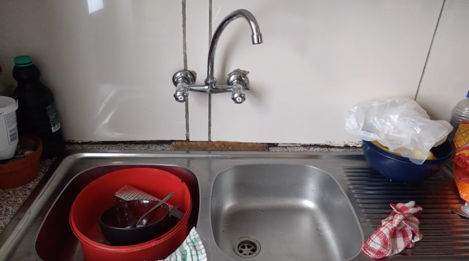 Tap water must be boiled before it is safe to drink.